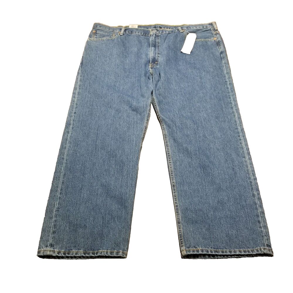 NWT Levi's 505 Jeans Men's Size 48x30 Blue Denim Regular Fit 100% Cotton (47x30)